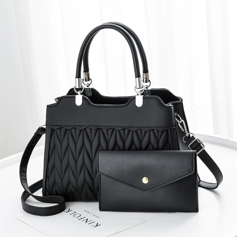 Embroidered Letters Picture Mother Bag Shoulder Messenger Hand-held L