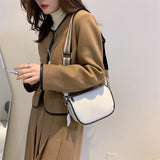 Women's Cowhide Leather Crossbody Saddle Bag