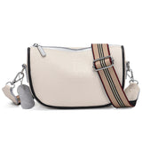 Women's Cowhide Leather Crossbody Saddle Bag