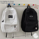 Canvas Women Shoulder Bag School Bag for Teenager Casual Girls