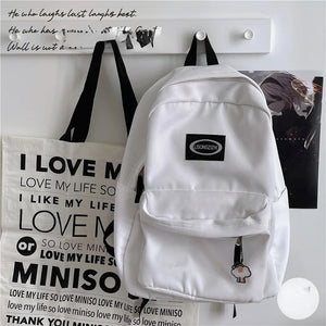 Canvas Women Shoulder Bag School Bag for Teenager Casual Girls