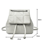 Women PU Leather Shoulder Bag Small Bagpack Female Ladies School Backpack