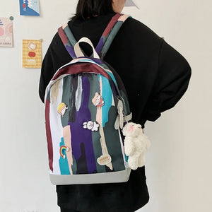 Camouflage Japanese Girl Backpack Women Schoolbag Ins Harajuku Colleg