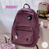 Canvas Women Backpack Shoulder Bag for Teenager Girls