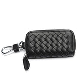 Genuine Leather Key Wallet Zipper Key Holder