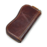 Cow Leather Key Wallet Key Case Zipper Holders