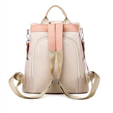 Embroidered Backpack Women Small Fresh Oxford Cloth Backpack Anti-Theft