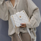Casual Tide Chain Lingge Ladies Shoulder Bag Wild Messenger Bag