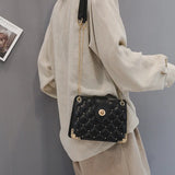 Casual Tide Chain Lingge Ladies Shoulder Bag Wild Messenger Bag