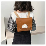 Kids Bear PU Leather Backpack Kindergarten Mini Schoolbag