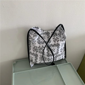 Paisley Shoulder Bag Boho Beach Handbag Summer Daily Bolsa