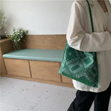 Paisley Shoulder Bag Boho Beach Handbag Summer Daily Bolsa