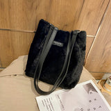 Leopard Crossbody Handbag Plush Shoulder Bag for Women