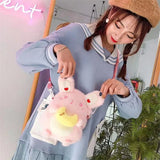 Cat Shoulder Bag Women Plush Mobile Phone Purse