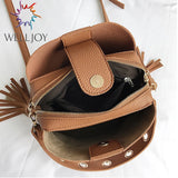 Vintage Tassel Messenger Bag High Retro Shoulder Bag Crossbody Bag Tote