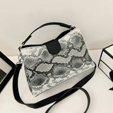 Serpentine Women Handbags High Ladies Shoulder Bags Leather Female Girl Crossbod