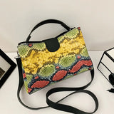 Serpentine Women Handbags High Ladies Shoulder Bags Leather Female Girl Crossbod