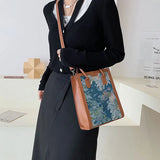 Women's Small Canvas Shoulder Bag Square Crossbody Bag