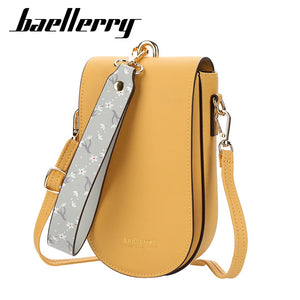 Mini PU Leather Shoulder Bag For Girls Yellow