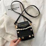 Soft Leather Shoulder Bag Mini Crossbody Purse Chain