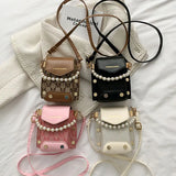 Soft Leather Shoulder Bag Mini Crossbody Purse Chain