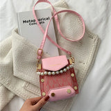 Soft Leather Shoulder Bag Mini Crossbody Purse Chain