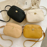 Small Shoulder Bag Retro Phone Purse Solid Crossbody Bag