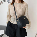 Small Shoulder Bag Retro Phone Purse Solid Crossbody Bag
