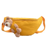 Small Fresh Girl Messenger Chest Bag Canvas Single Shoulder Multi-function