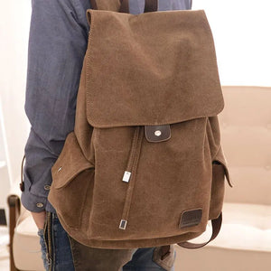 Canvas Backpack for High School College Student