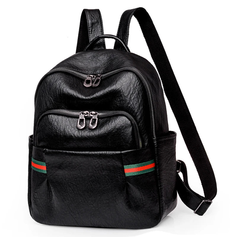 Teenage Girls' PU Leather Backpack