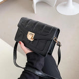 Women's PU Leather Shoulder Bag Small Square Daily Messenger Bag