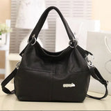 Women Messenger Bucket Bags PU Leather Small Shoulder Schoolbag