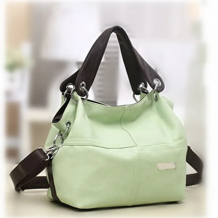 Women Messenger Bucket Bags PU Leather Small Shoulder Schoolbag