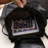 Women's Mini PU Leather Backpack Bagpack Small Travel Bags