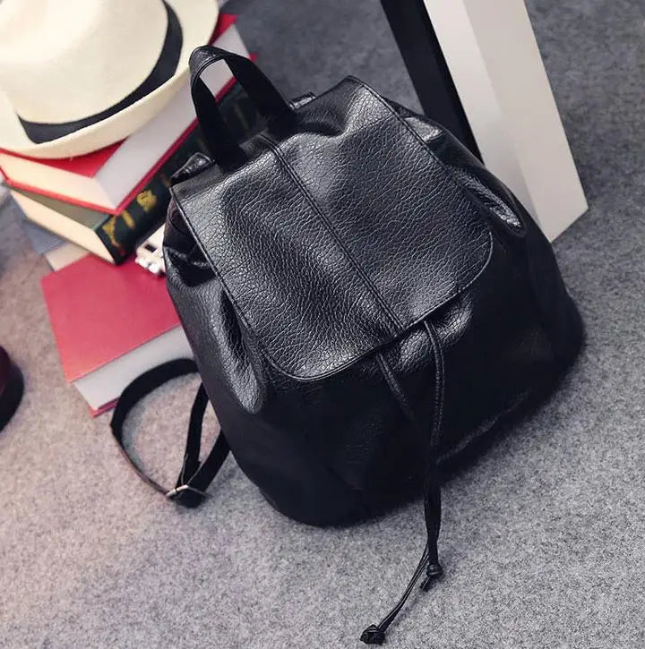 Women's Mini PU Leather Backpack Bagpack Small Travel Bags