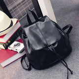 Women's Mini PU Leather Backpack Bagpack Small Travel Bags