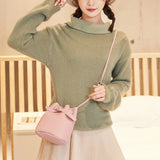 Lychee Pattern Vintage Messenger Bag Crossbody Bag Tote