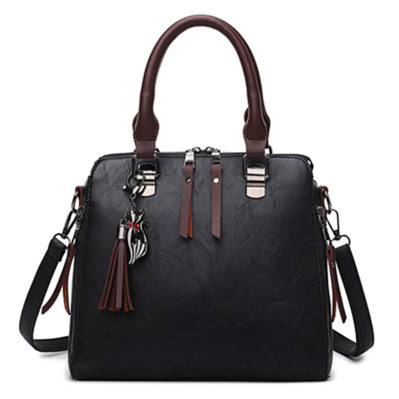 Lady Tassel Messenger Bags Retro Large Capacity High Bags