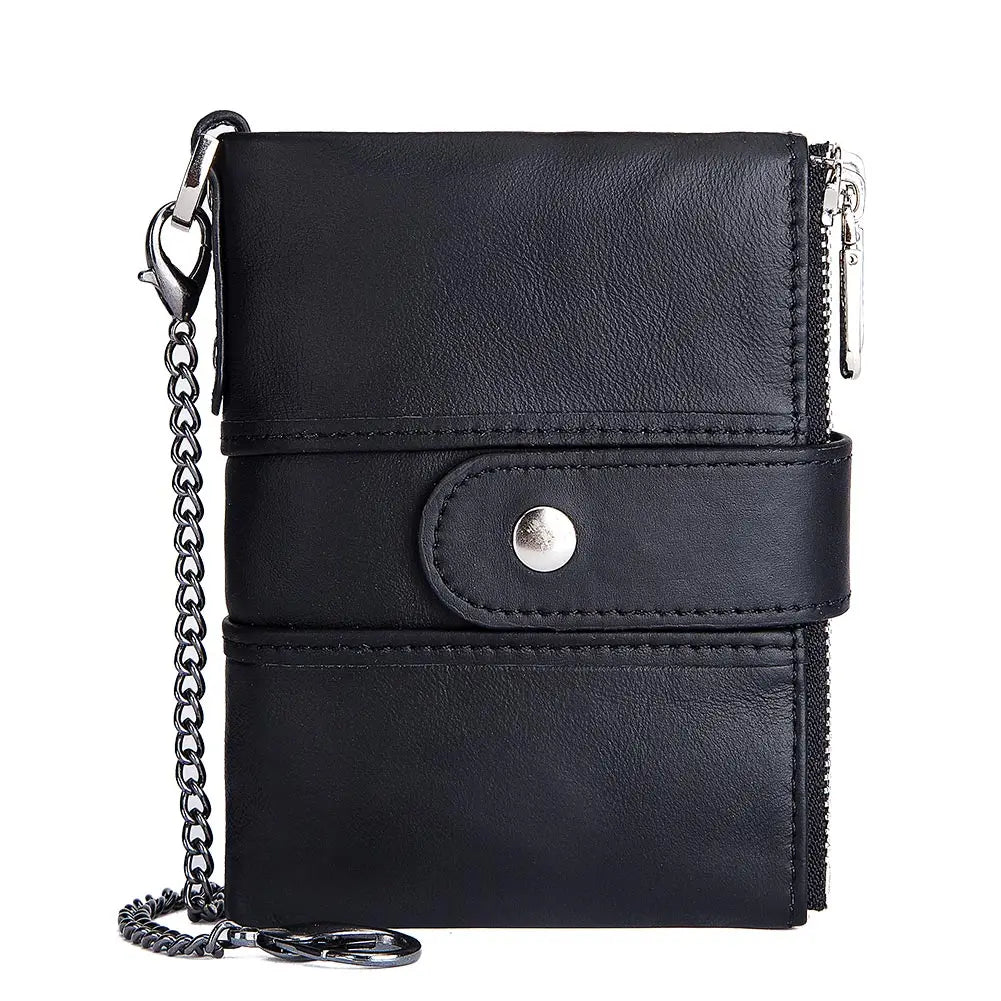 Vintage Leather Men Wallet Short Purse High Quality