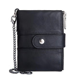 Vintage Leather Men Wallet Short Purse High Quality