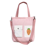 Girls Shoulder Bag Printed Canvas Lady Messenger Crossbody Bag