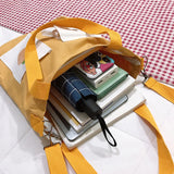 Girls Shoulder Bag Printed Canvas Lady Messenger Crossbody Bag
