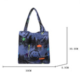 Graffiti Style Shoulder Bag Large-capacity Zipper Handbag