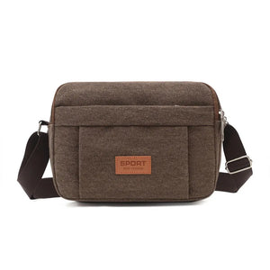 Canvas Messenger Bag Men's Crossbody Bag