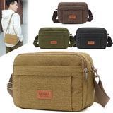 Canvas Messenger Bag Men's Crossbody Bag