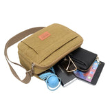 Canvas Messenger Bag Men's Crossbody Bag
