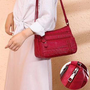 Soft Leather Large Capacity Shoulder Bag