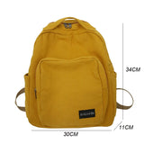Canvas Women Backpack Large Capacity Casual Travel Bag for Teenage Girls