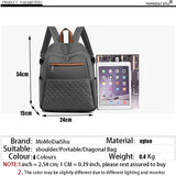Nylon Backpack Women Large Capacity Waterproof Bags